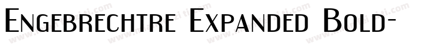 Engebrechtre Expanded Bold字体转换